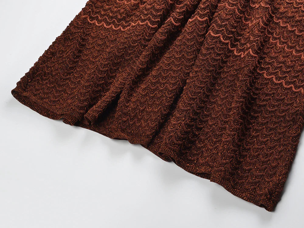 Sunset Gradient Knit Dress