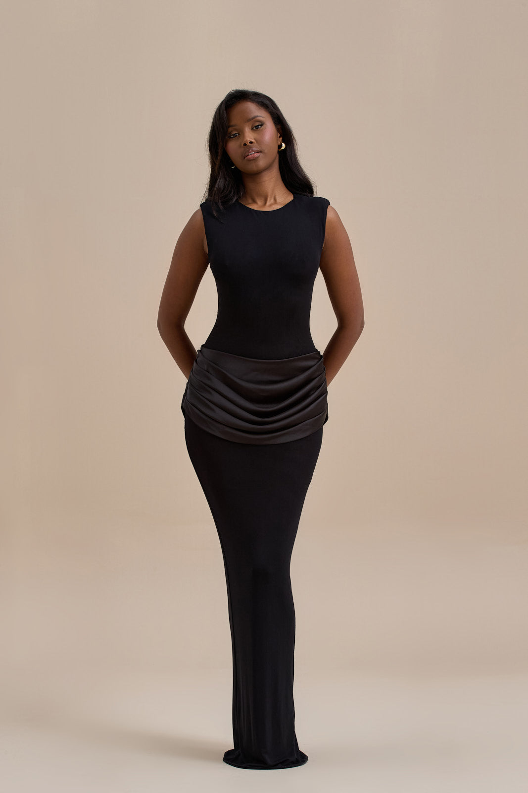 Eman | Satin Maxi Dress