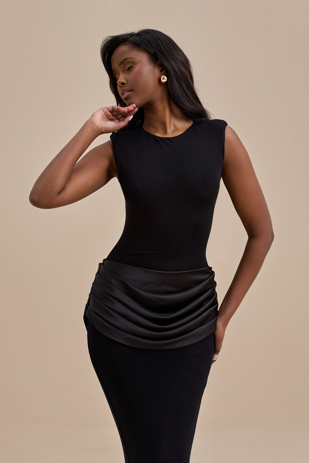 Eman | Satin Maxi Dress