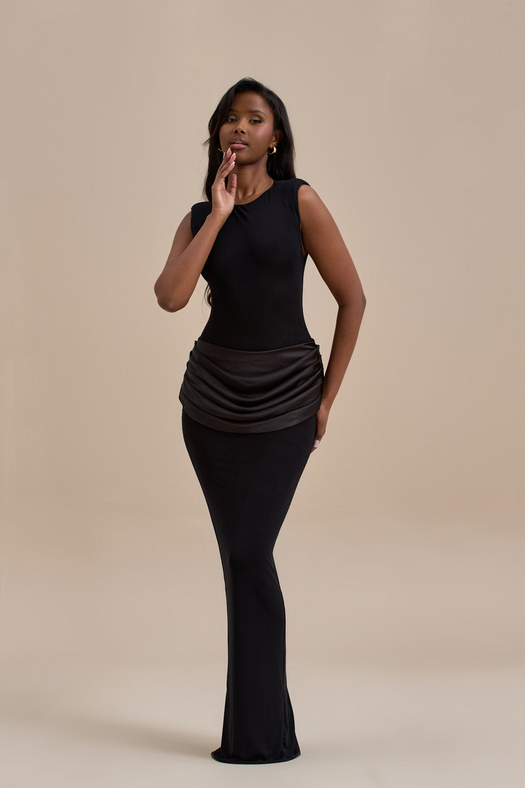 Eman | Satin Maxi Dress