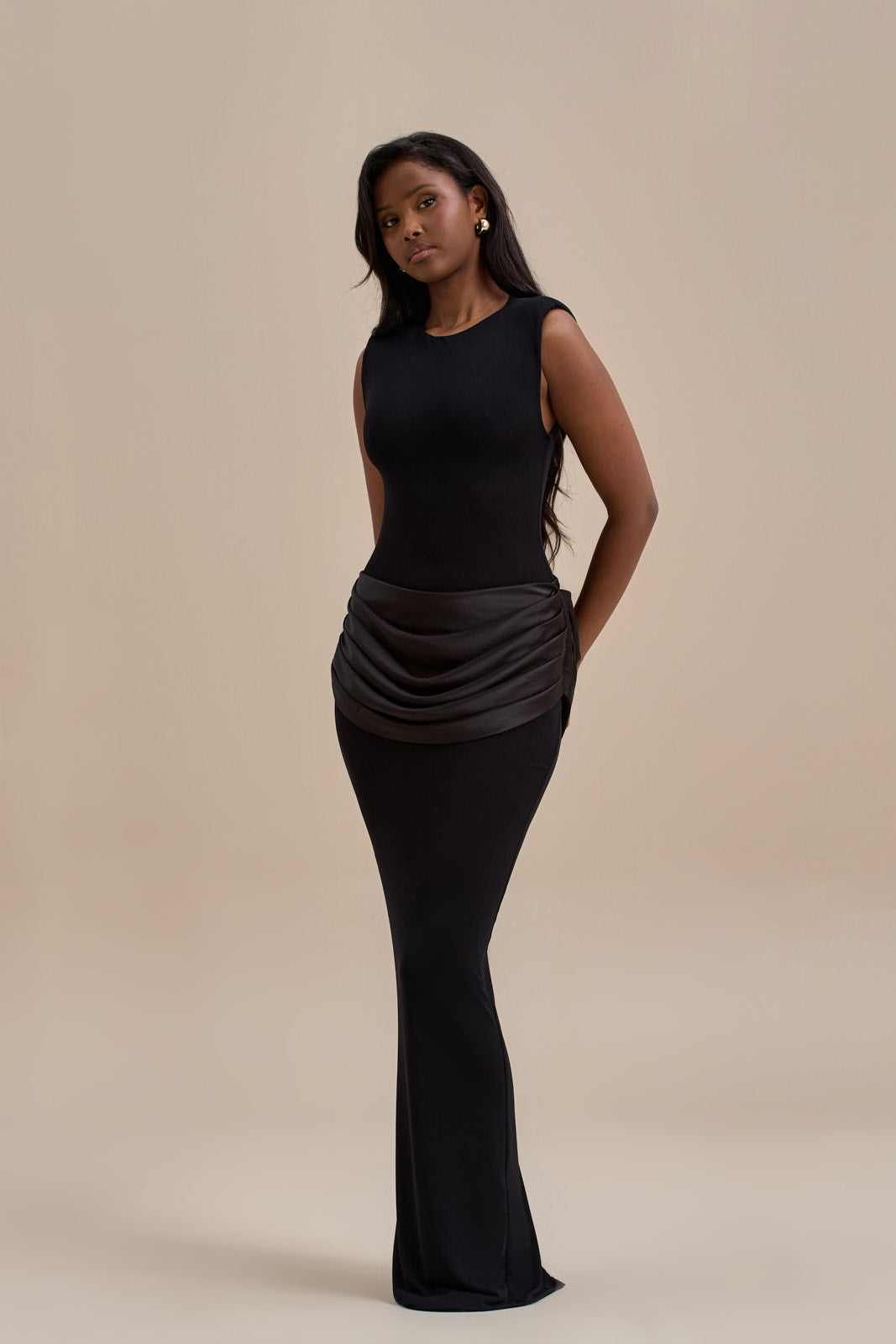Eman | Satin Maxi Dress
