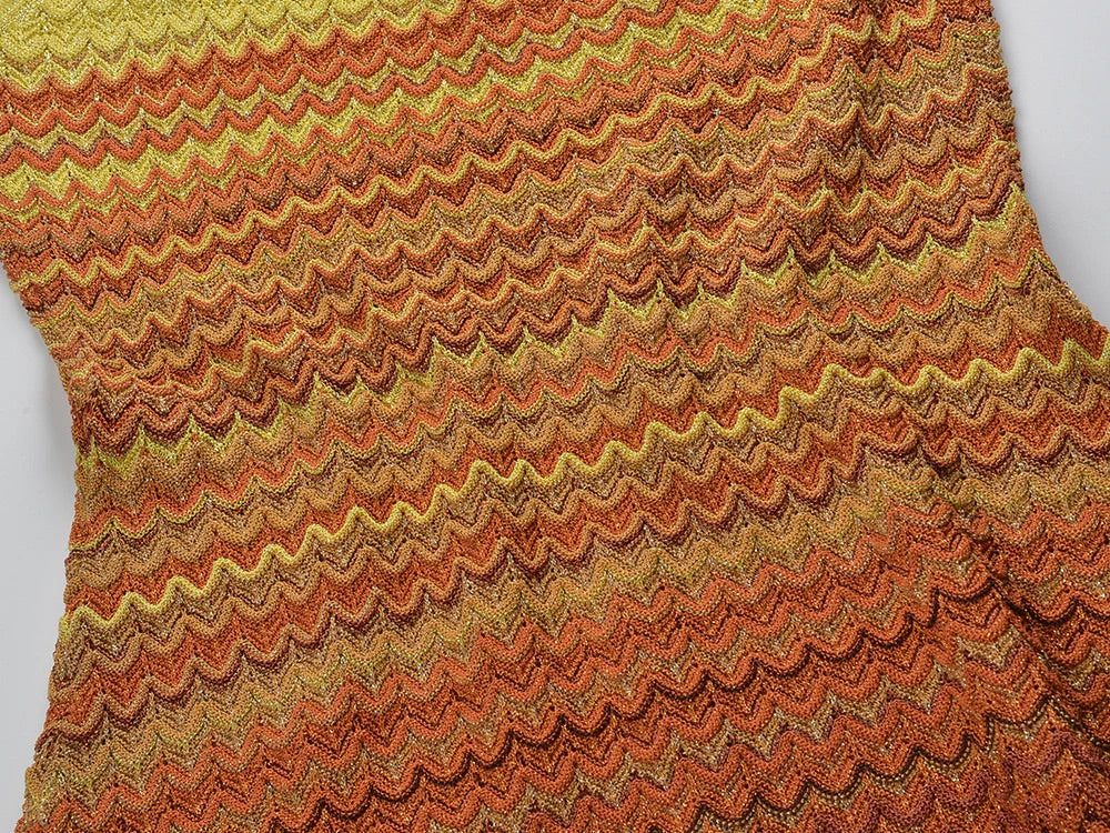 Sunset Gradient Knit Dress