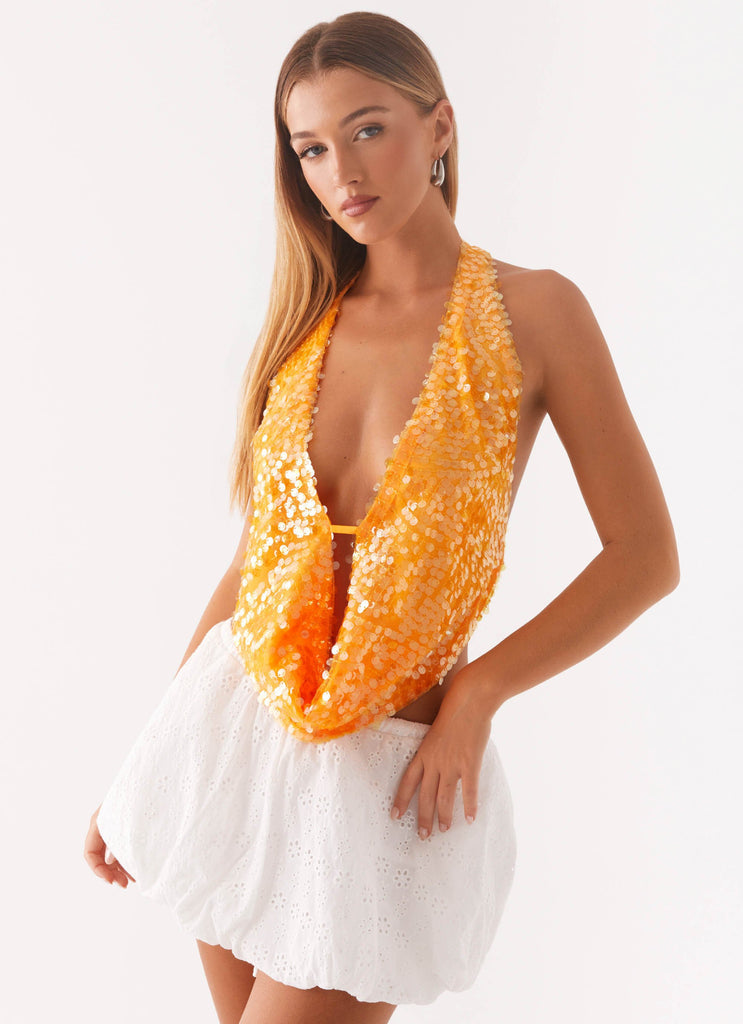 Rio Cowl Neck Halter Top
