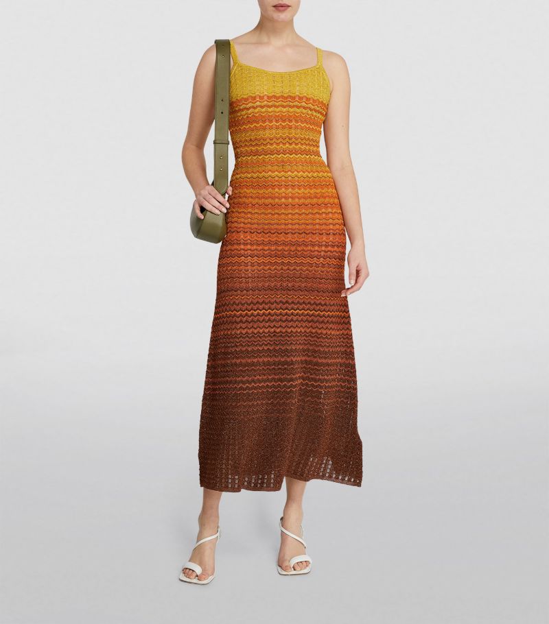 Sunset Gradient Knit Dress