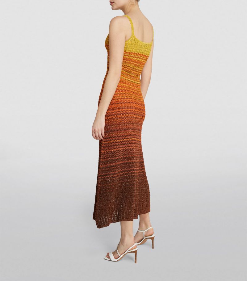Sunset Gradient Knit Dress