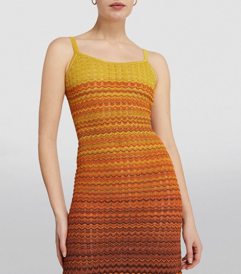 Sunset Gradient Knit Dress