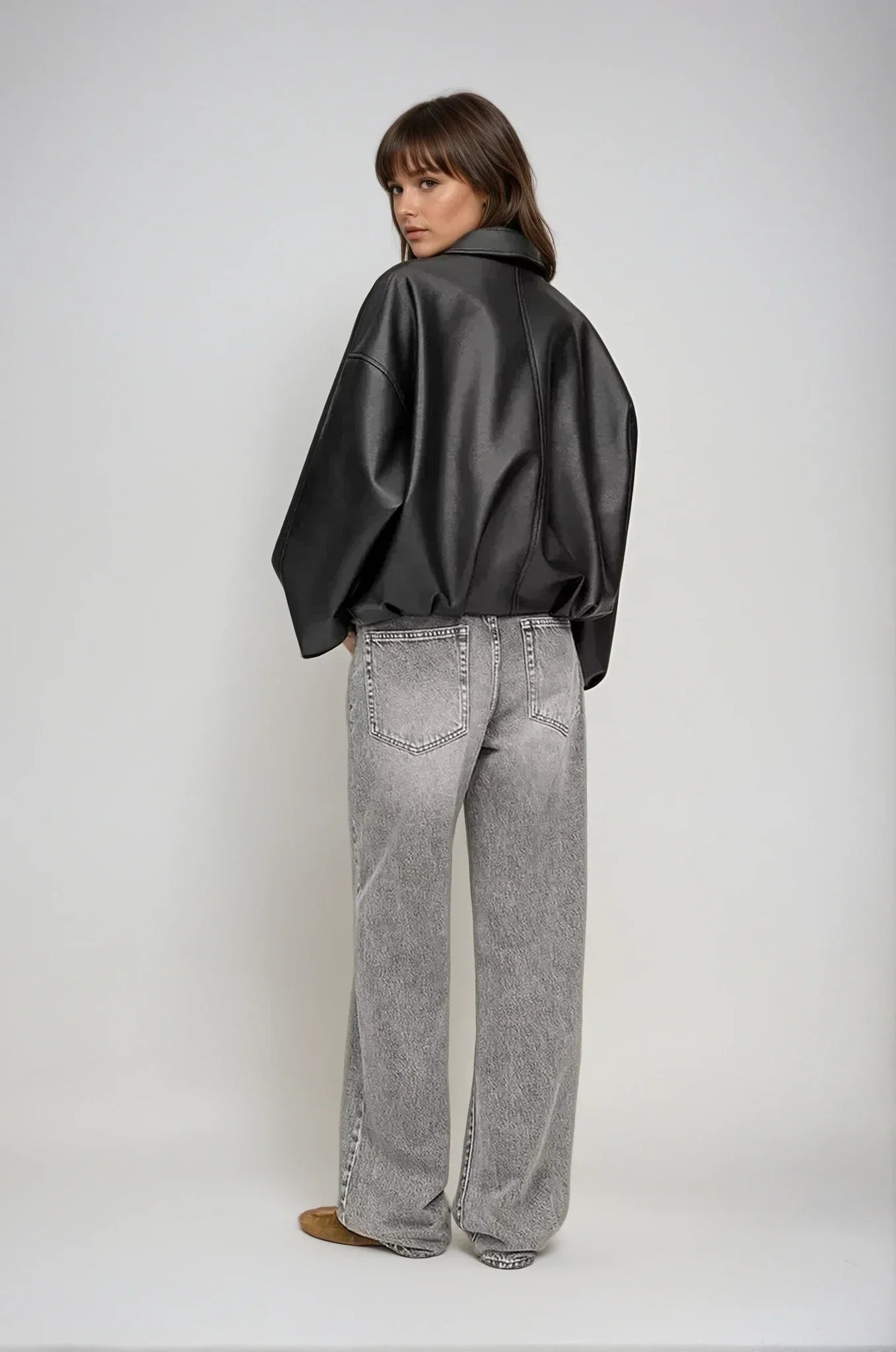 Montana Oversized Leather Jacket