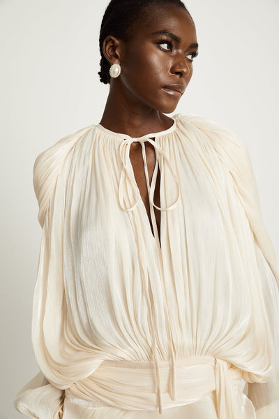 Rosie Pleated Ruffled Mini Dress
