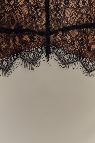 Lyanna Lace & Satin Maxi Dress
