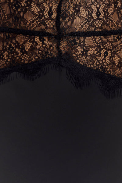 Lyanna Lace & Satin Maxi Dress