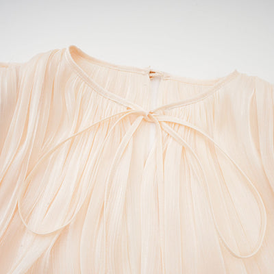 Rosie Pleated Ruffled Mini Dress