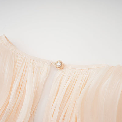 Rosie Pleated Ruffled Mini Dress