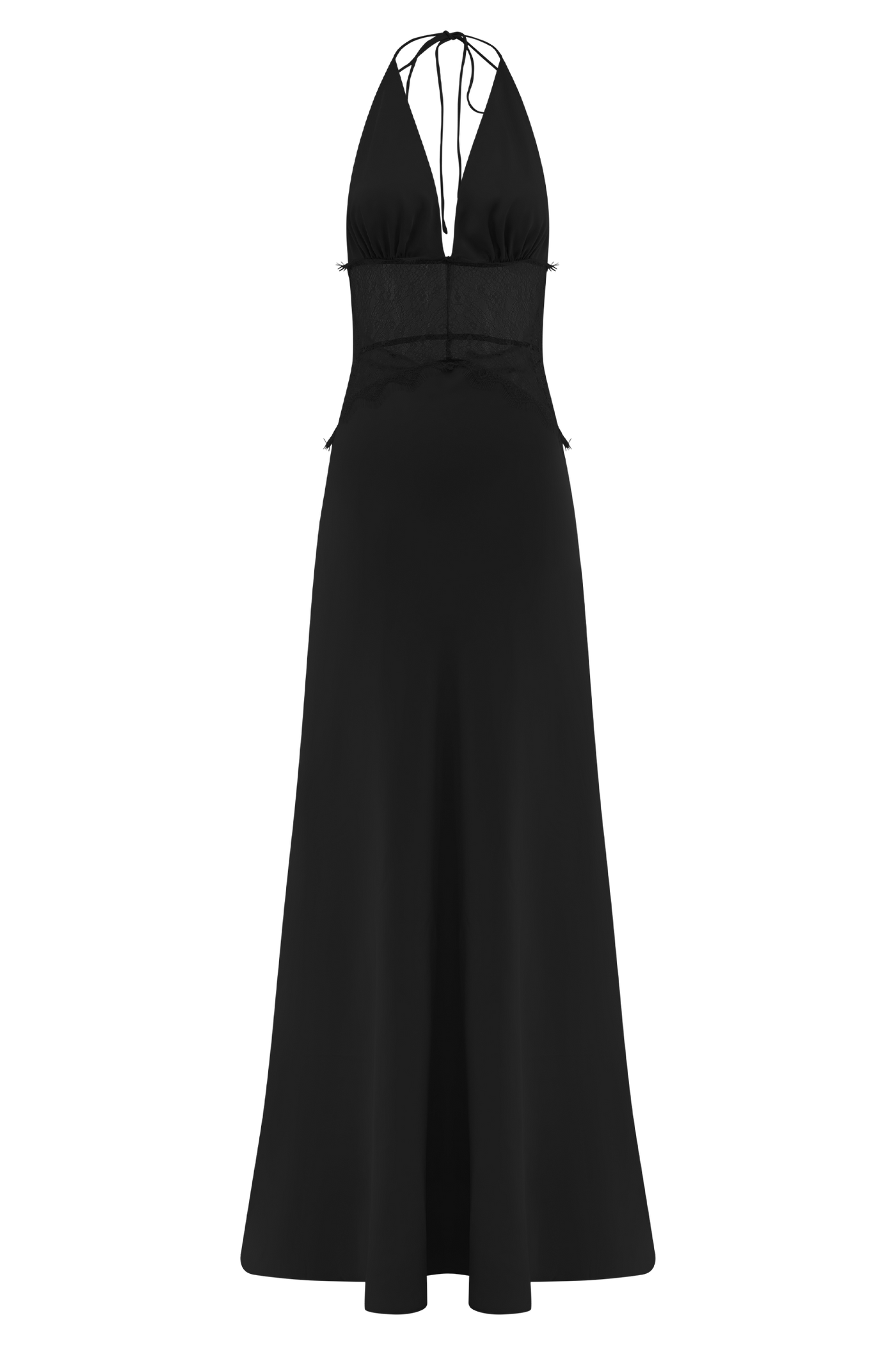 Lyanna Lace & Satin Maxi Dress