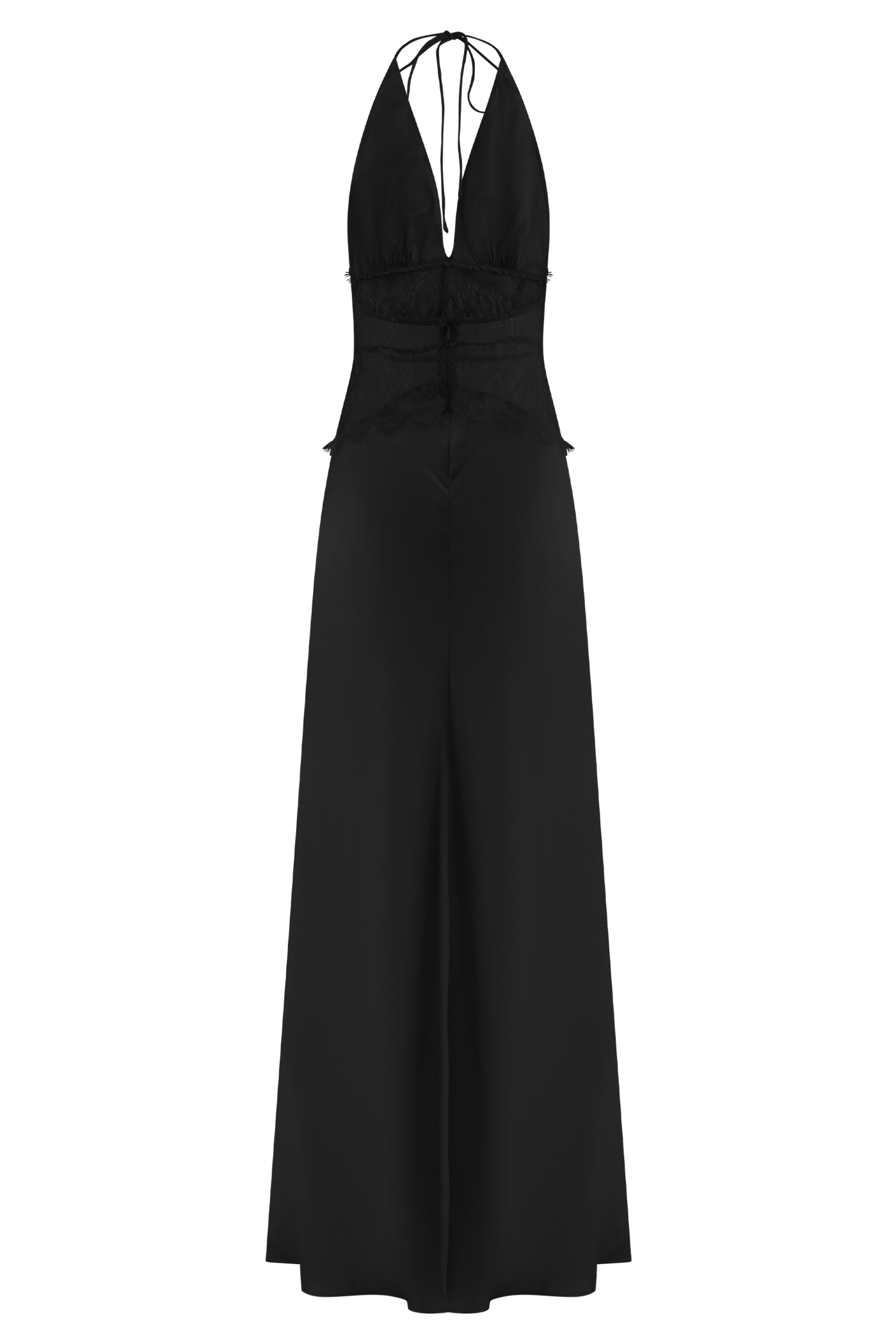 Lyanna Lace & Satin Maxi Dress