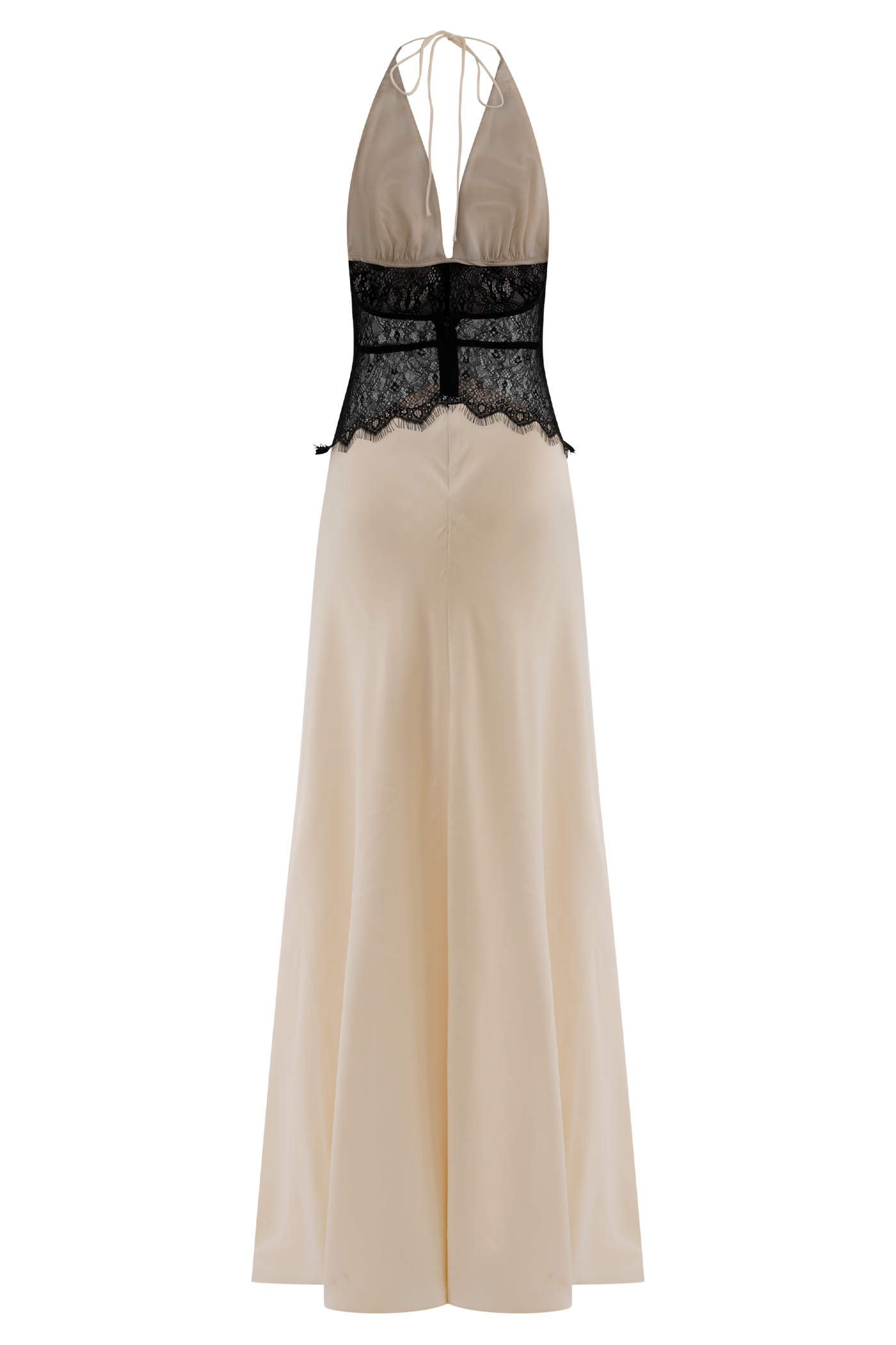 Lyanna Lace & Satin Maxi Dress