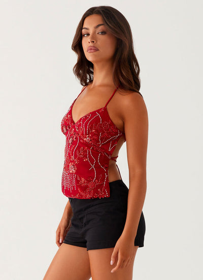 Kamilla Sequin Top