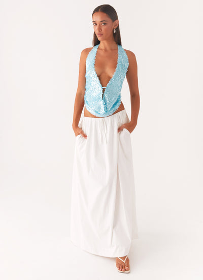 Rio Cowl Neck Halter Top