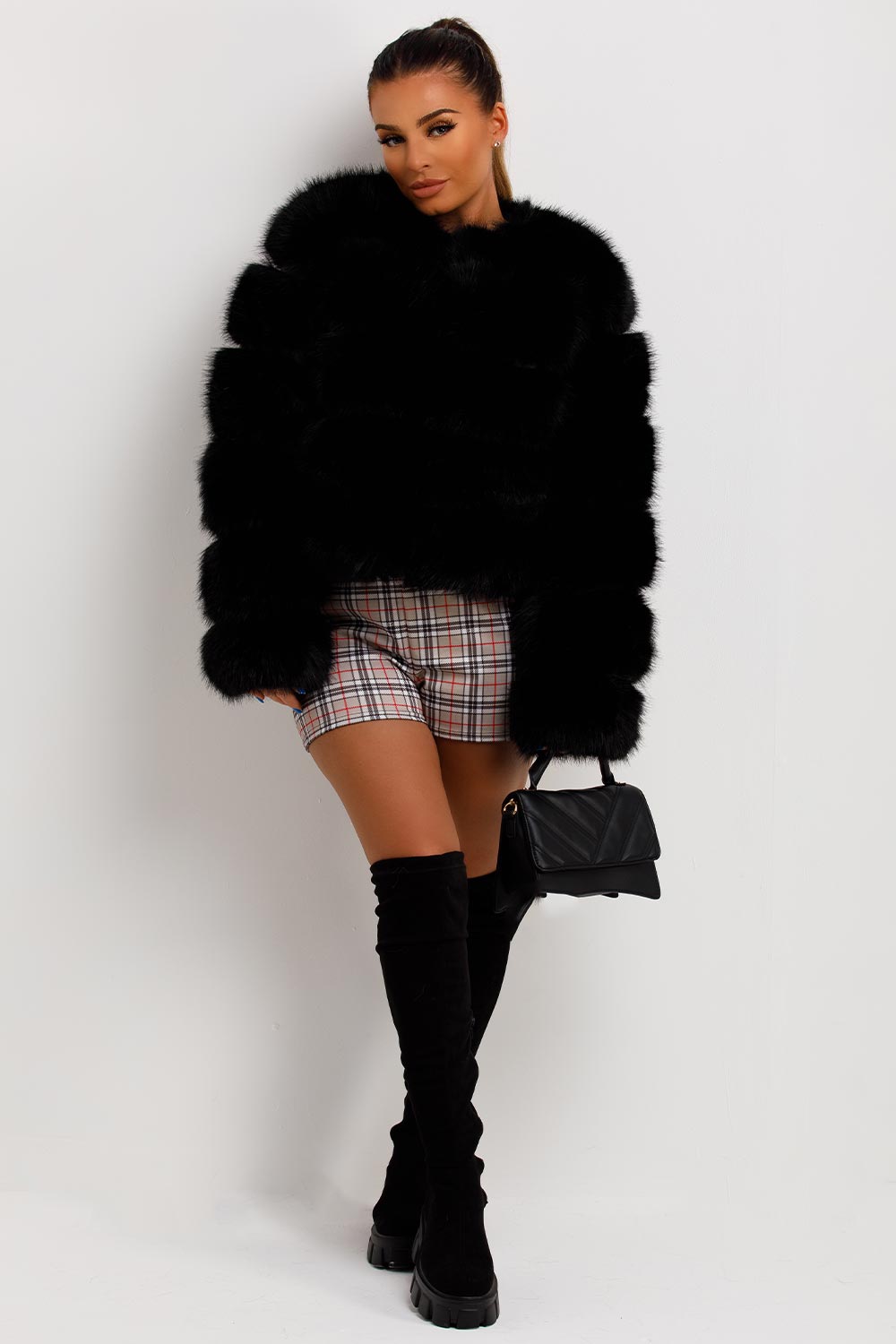 Faux-Fur Bubble Coat