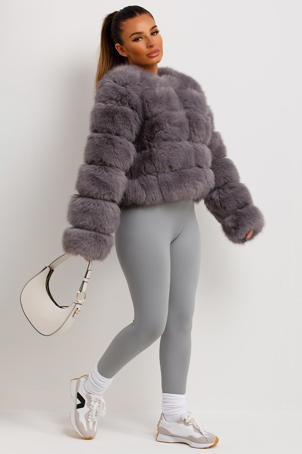 Faux-Fur Bubble Coat