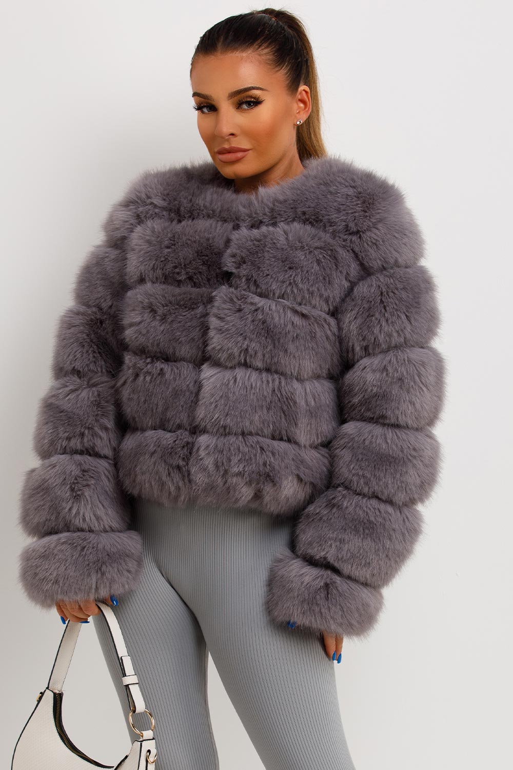 Faux-Fur Bubble Coat